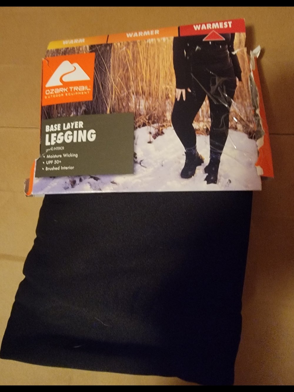 Ozark Trail Black Base Layer Leggings